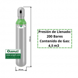 Botella Gas Argón + CO2 20...